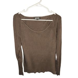 Kasper Brand Woman's Light Weight Long Sleeve Knit Top$$$